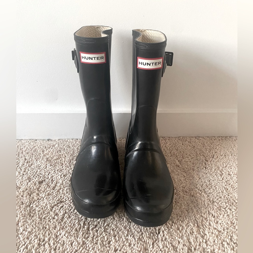 Hunter boots, size 8
